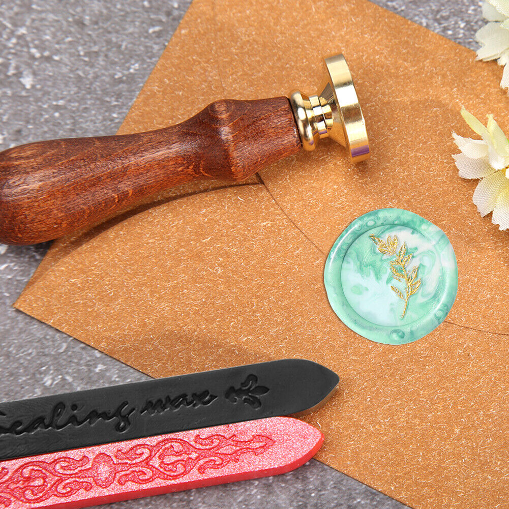 Plants Flower Wax Sealing Stamp Head Round Copper Stamps w/o Handle (ZR033)