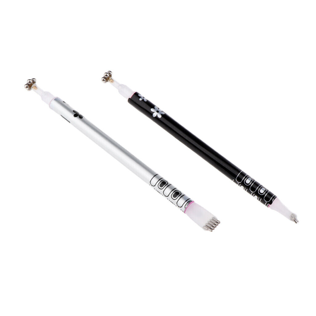 2 Pack Cat Eye Magnetic Stick for UV Gel Dual-ended Magnet Pen Manicure Nail Art
