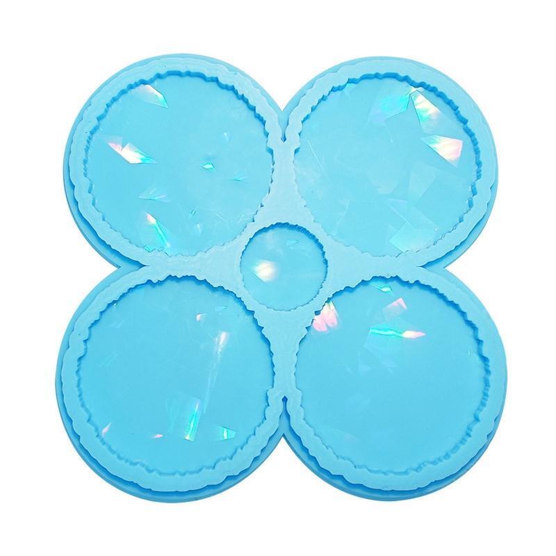 Diy Homemade Mold Coffee Coaster Light and Shadow Creative Silicone Tray Mold