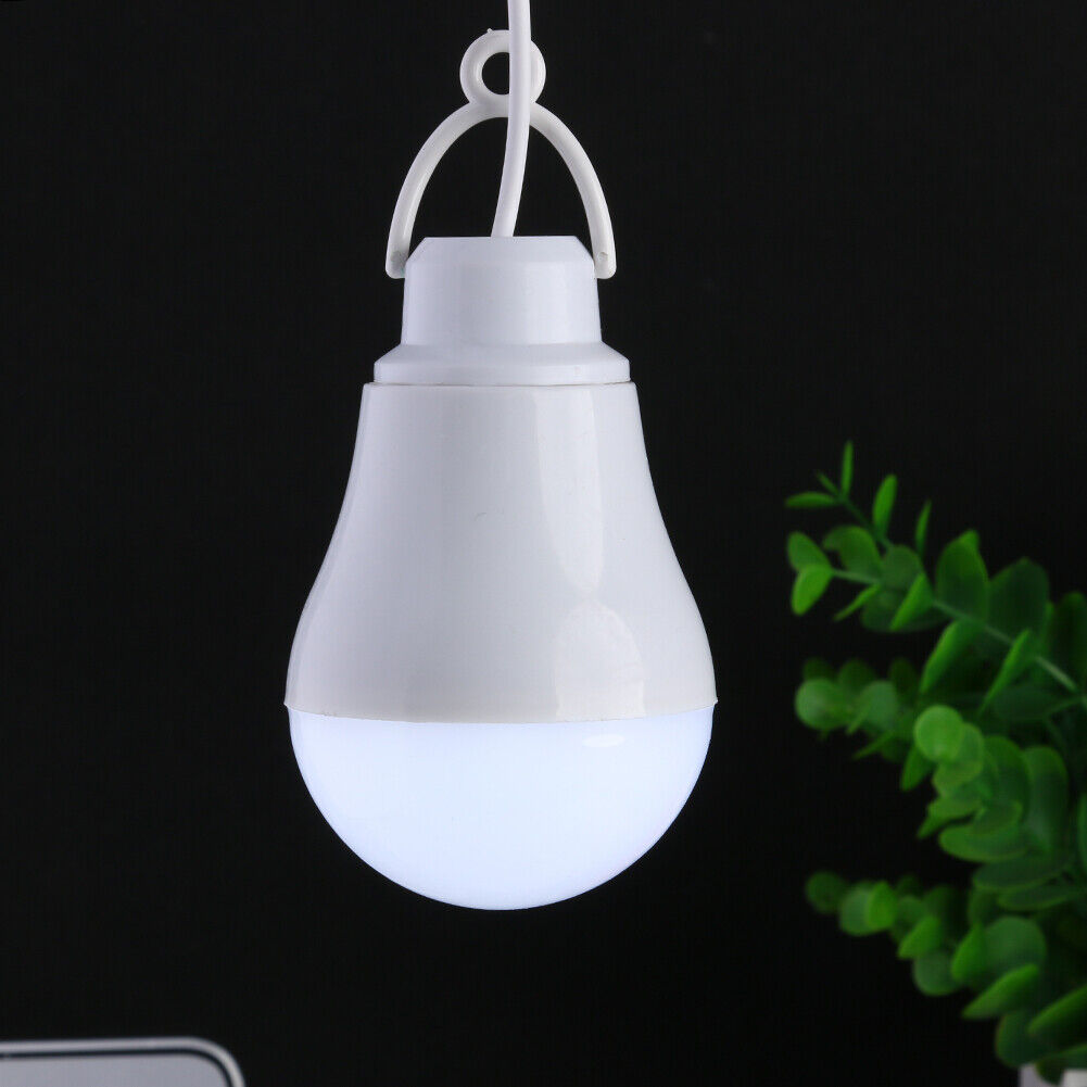 LED Bulb Dormitory Energy Saving Light USB Emergency Outdoor Lamp (White)