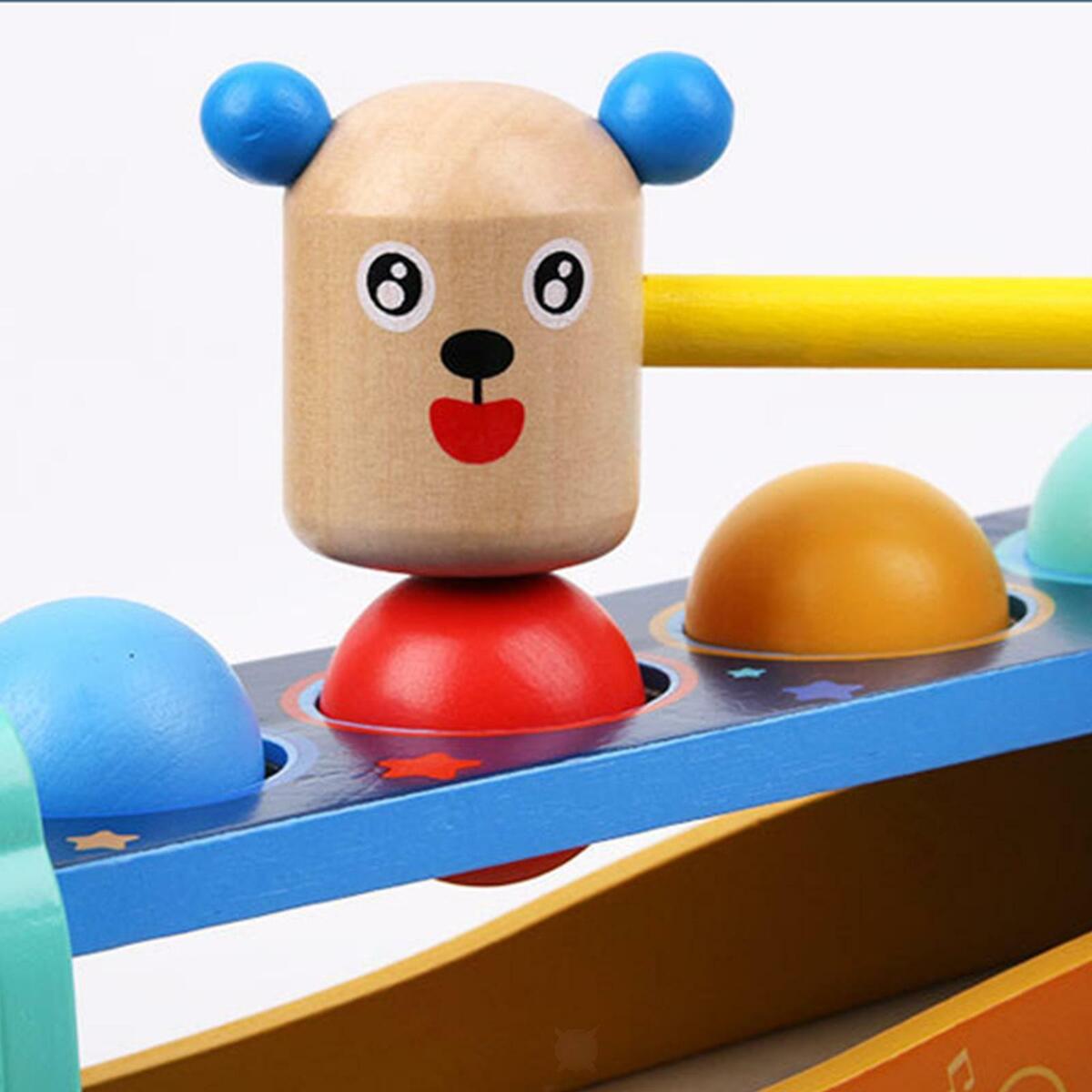 Wooden Ball Racer Ramp Track Set for Preschool  Exercise Birthday Gifts