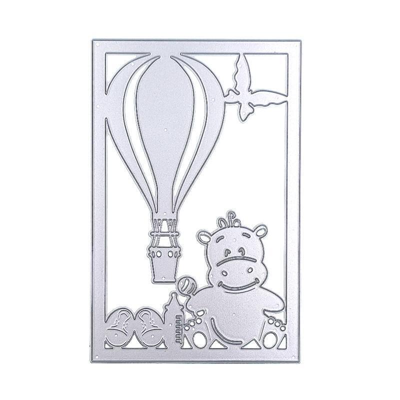 Hot Air Balloon Metal Cutting Dies Photo Album Family Together Party Diary