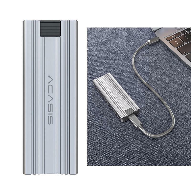 Aluminum Case USB 3.1 Type-C Tool-Free M.2 Hard Drive Enclosure for SSD 2242-80