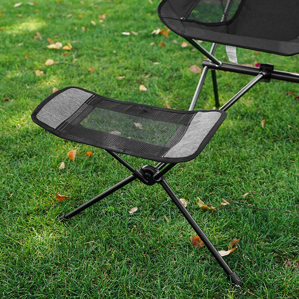 Outdoor Fishing Beach Footrest Portable Aluminum Leg Stool Folding Chair