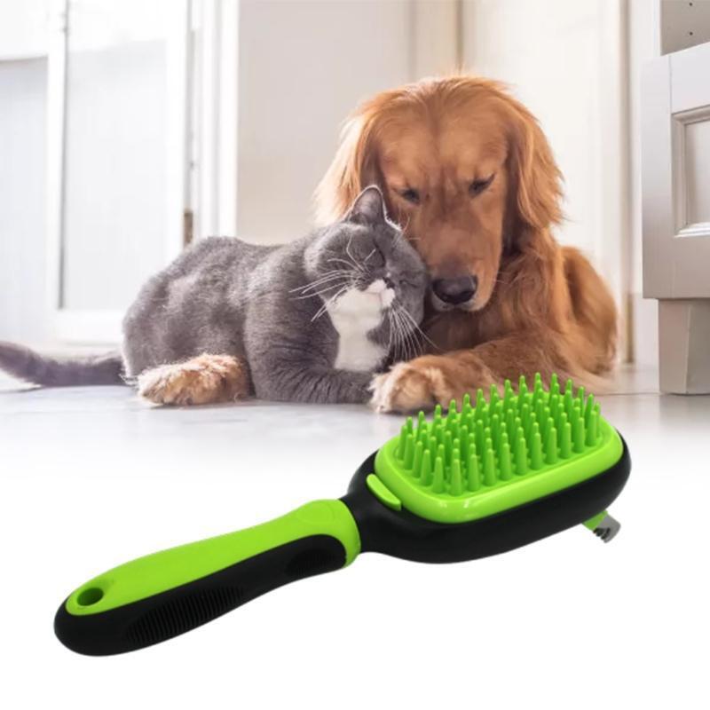5 in 1 Dog Brushes for Grooming Gentle Remove Shedding Tangled Hair Dander Dirt