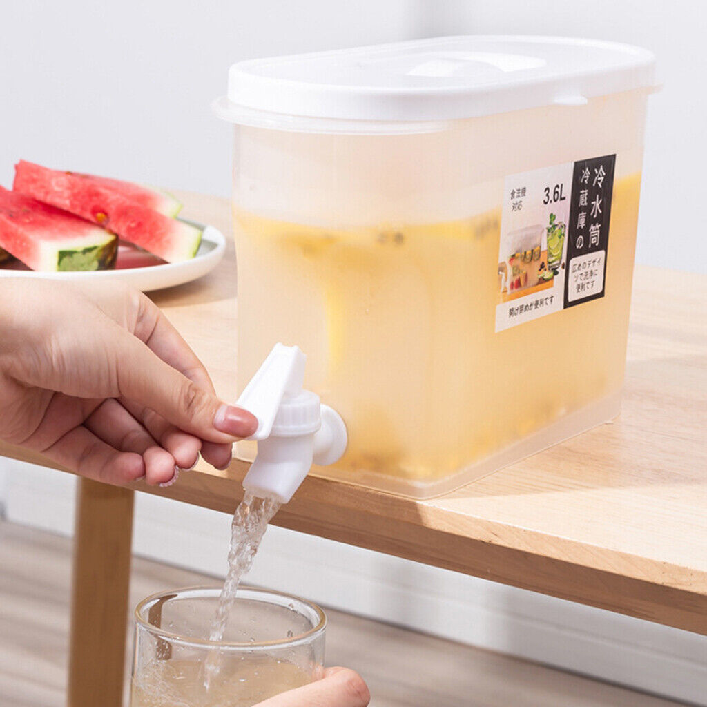 Cold Kettle Water Jug for Fruit Tea Summer Pitcher with Faucet BPA Free