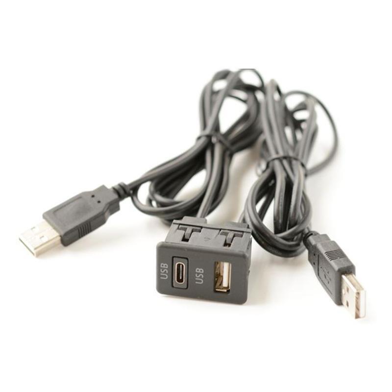 Car Dashboard Extension Cable USB Type-C Interface Charging for Cellphone