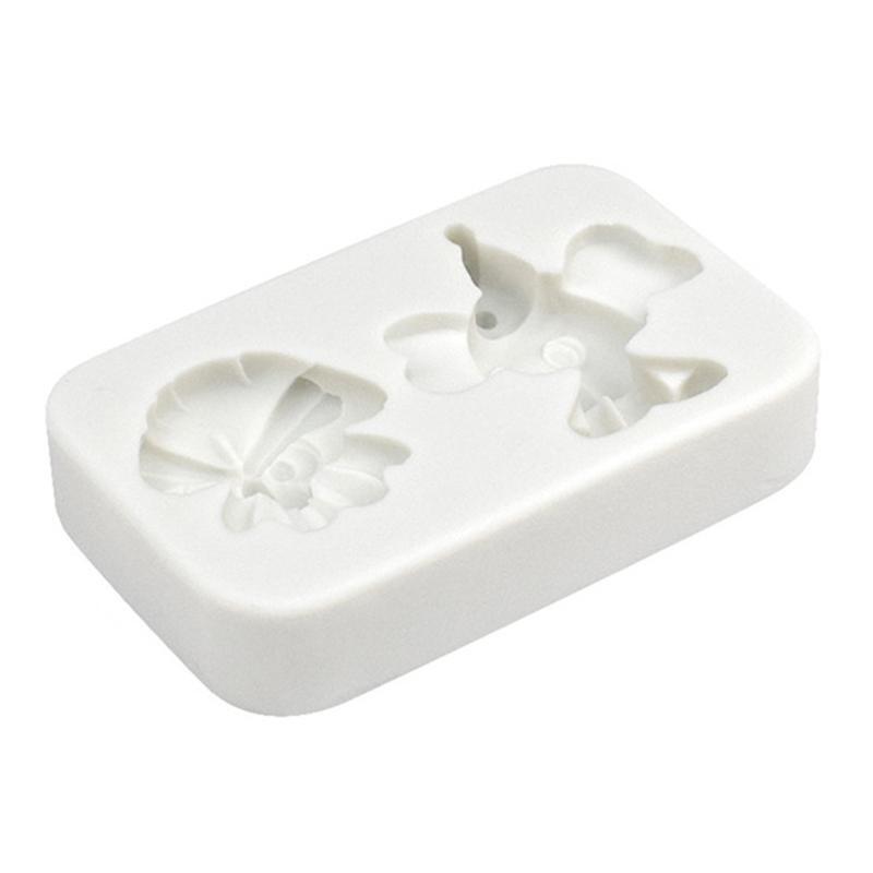 Elephant & Owl Shaped Silicone Mold Fondant Chocolate Mold DIY Baking Tool