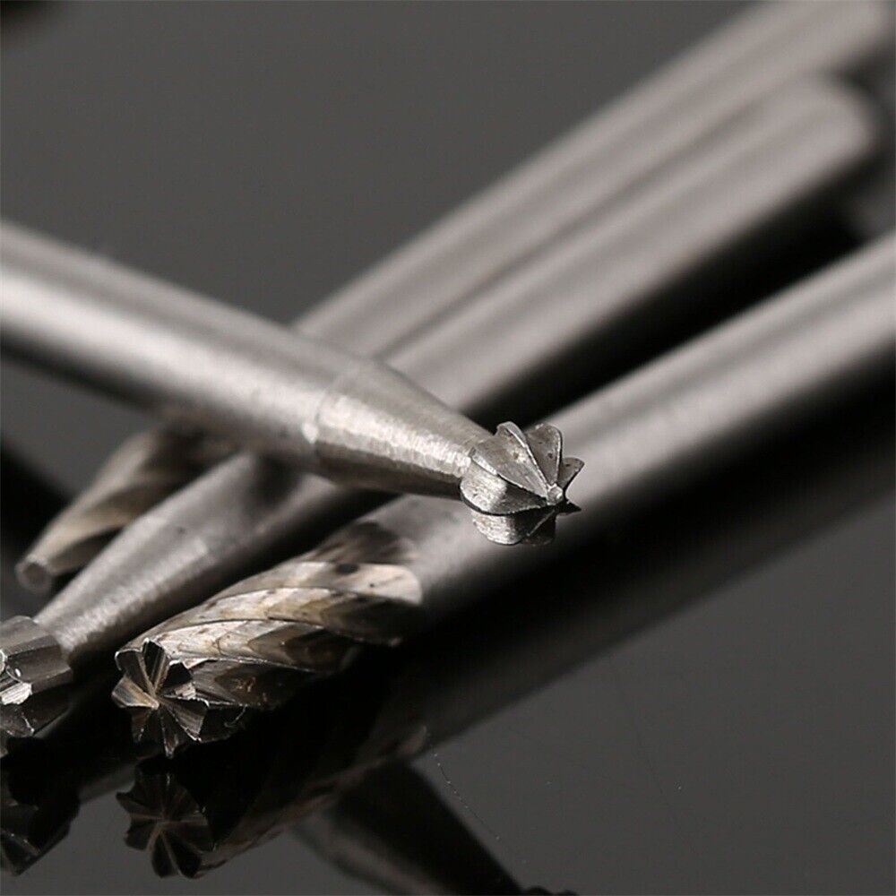 8pcs HSS Drill Bits & Flexible Shaft Rotary Tool Kit For Grinding Polishing C6B