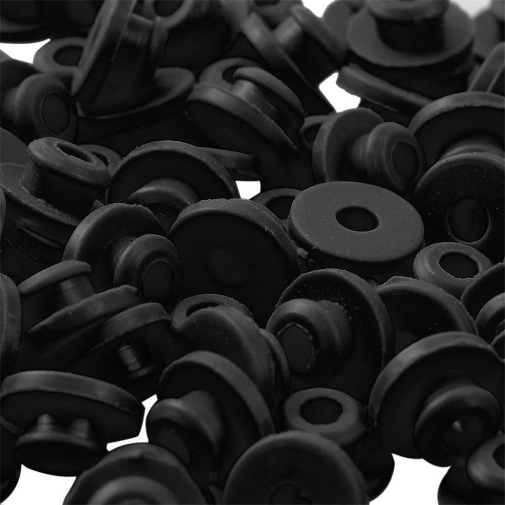 100 Pieces Rubber Rings And Straps Accessories - Black, 4x2.5x5.5cm