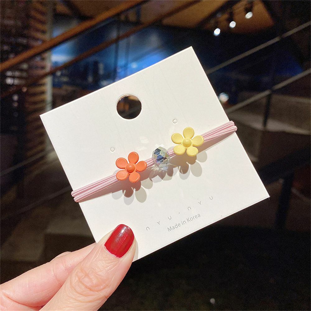Gift Cute Hair Accessories High Elastic Hair Tie Rope Flower Hair Ring Petal