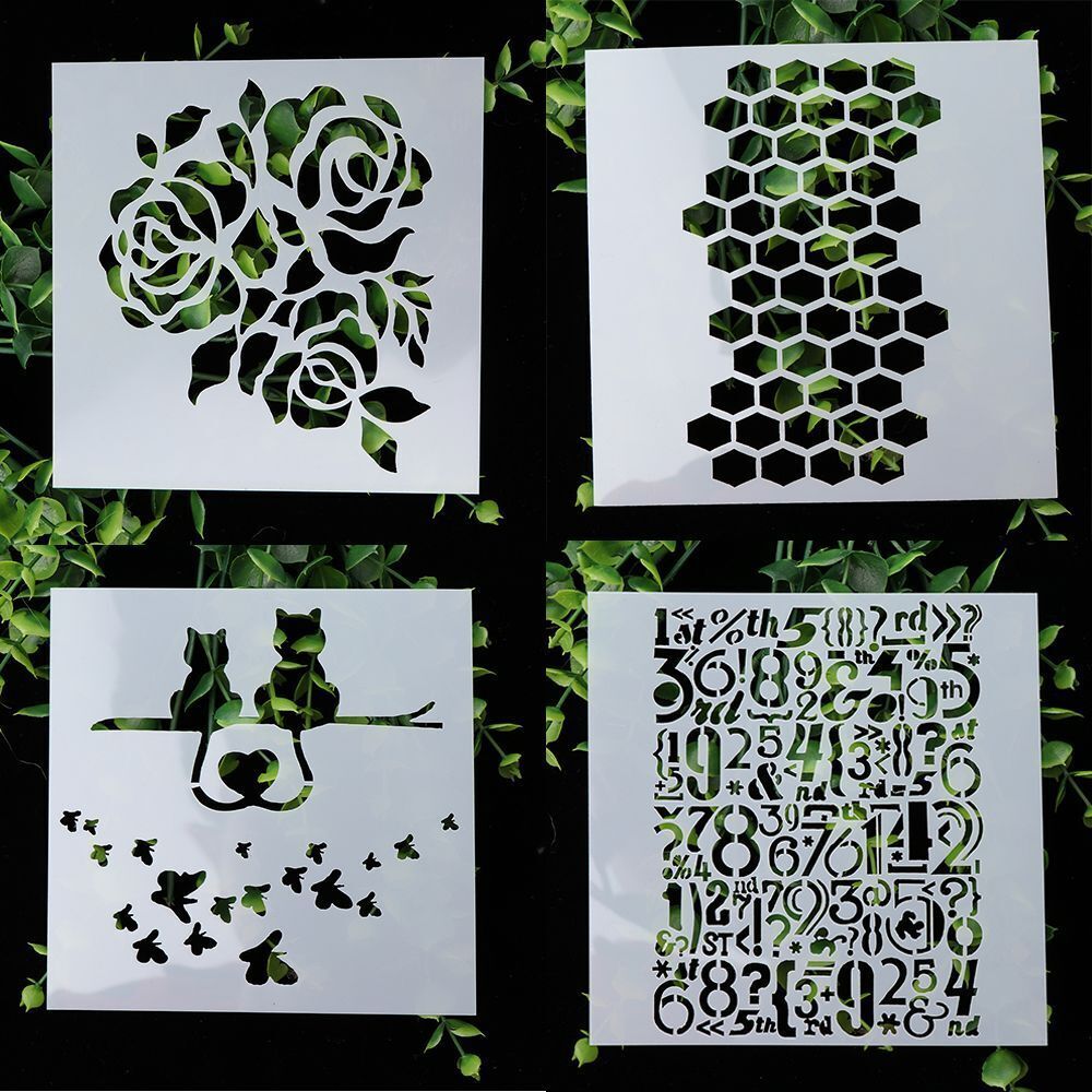 DIY Crafts Embossing Template Walls Painting Scrapbooking Layering Stencils