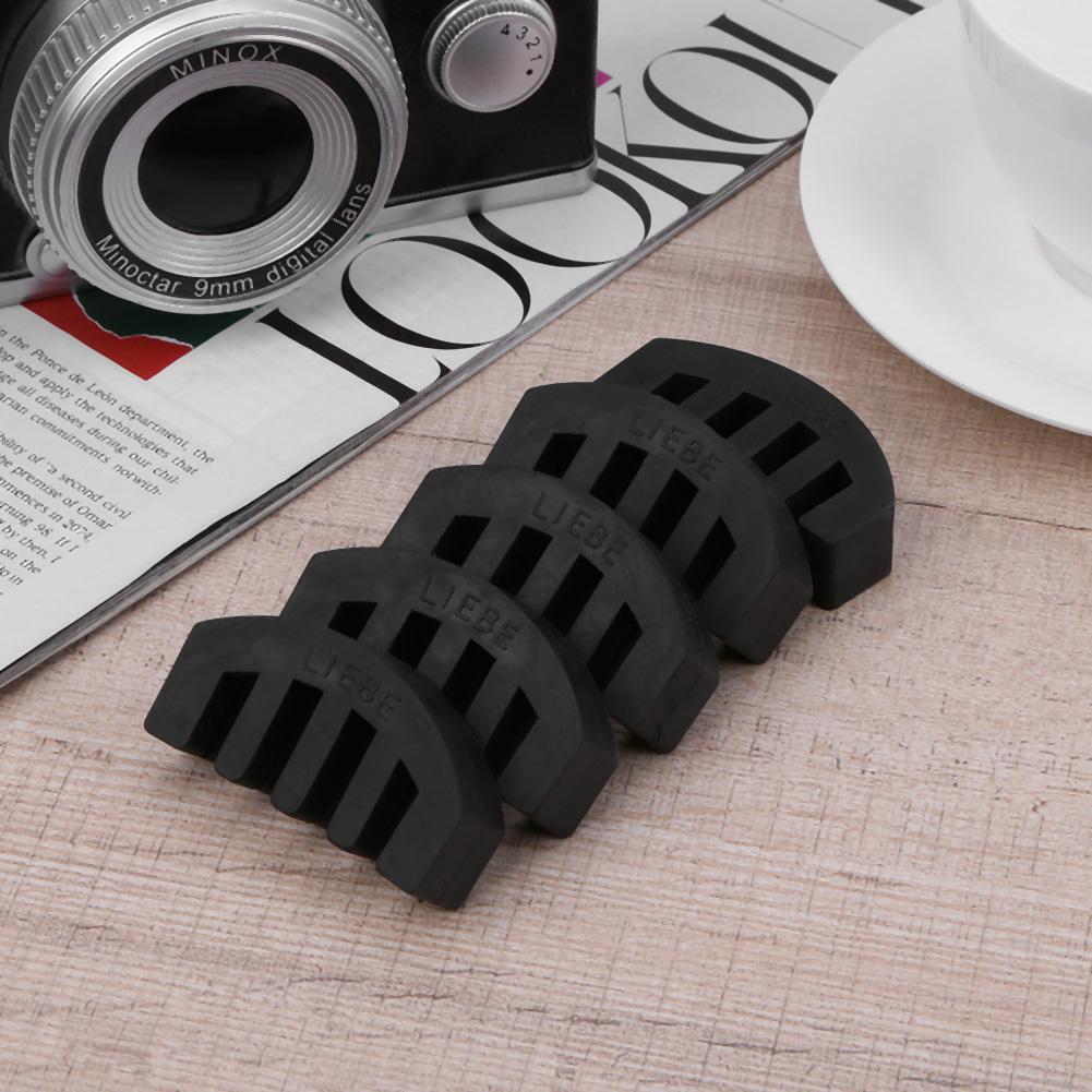 5pcs Black 5-Prong Rubber 4/4 Violin Silencers Fiddle Practice Mutes