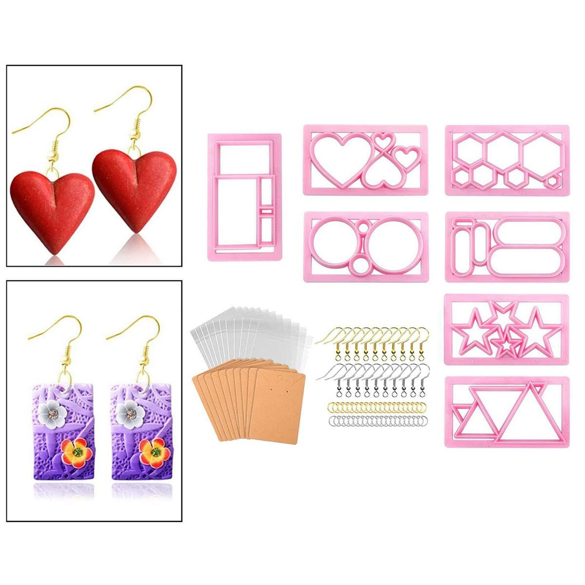 Polymer Clay Cutters Jewelry Making Art Supplies DIY Earring Cutting Mold