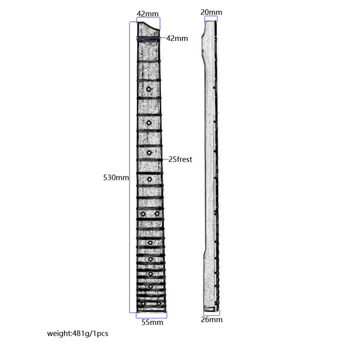 2x Electric Bass Guitar Neck Sturdy Bolt for  Electric Guitar DIY