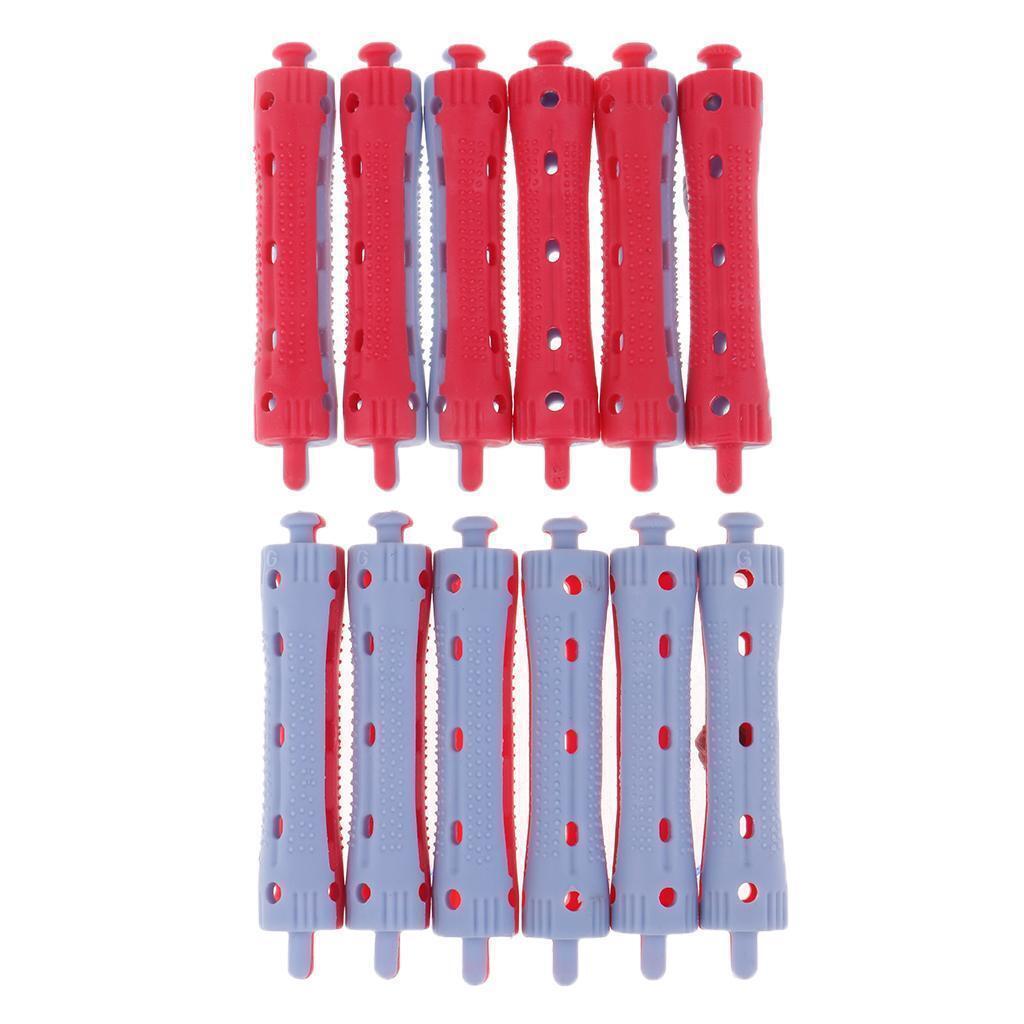 60 Packs Non-Slip Perming Rods Waves  Rollers Curlers Styling 7cm+9cm