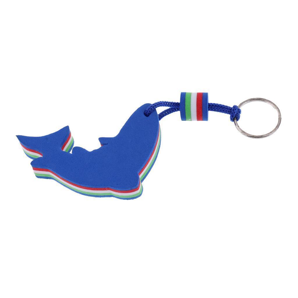 1 Pair Boating Floating Key Chain Key Ring Keyring in Two Dolphin Shape Cute