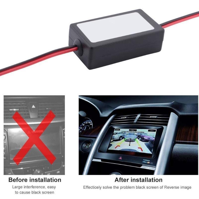 Car Rear View Camera Rectifier 12V Power Relay Capacitor Backup Filter Ballasts