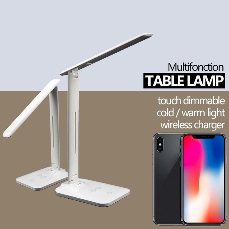 Table Lamp Students Lamp Touch Control LED Light Phone Wireless Charging Support