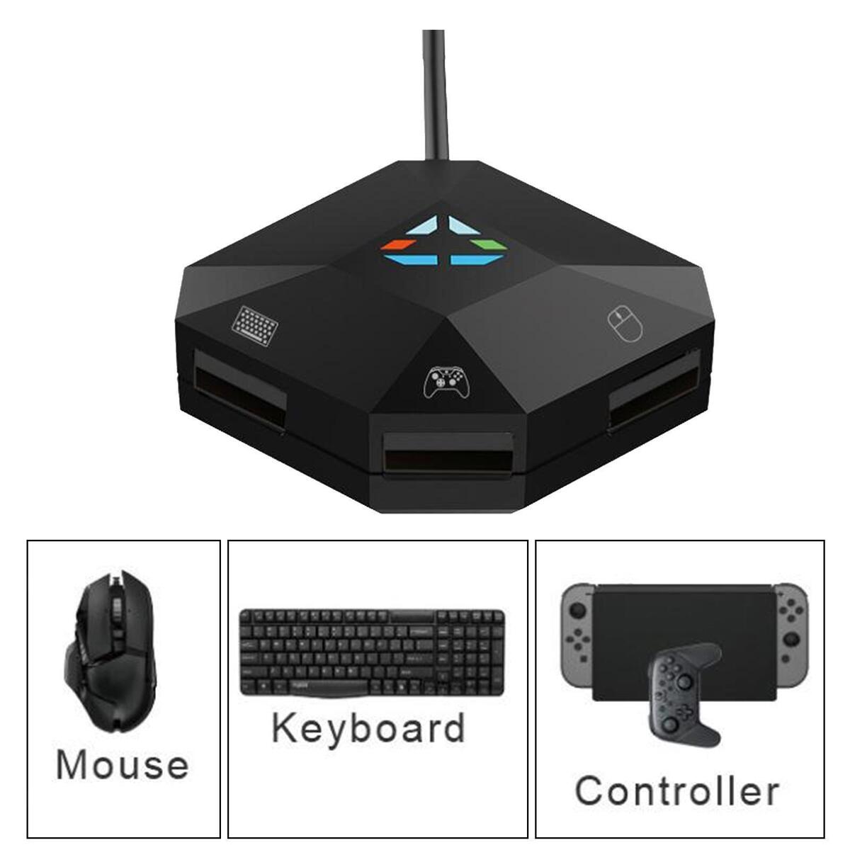 USB Keyboard & Mouse Converter N-Switch Professional Accessories Easy to Use