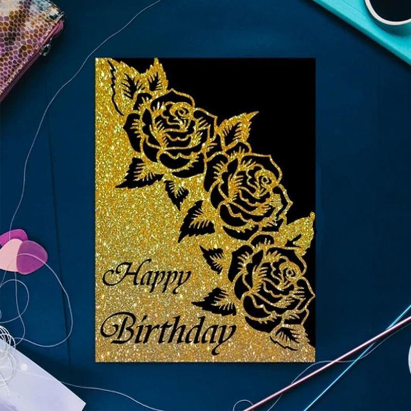 Oblique Rose Edge Boarder Metal Cutting Dies Stencil DIY Scrapbooking Template
