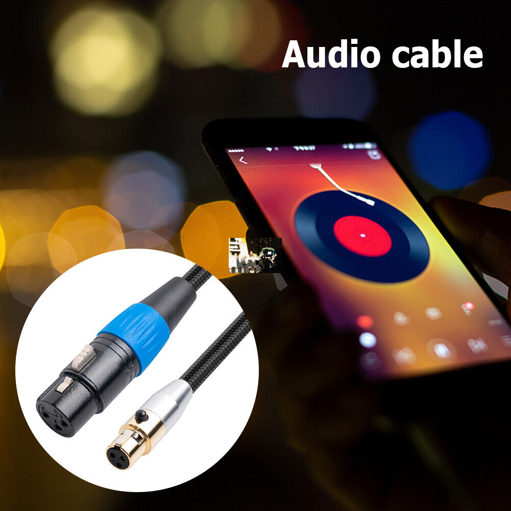 3 Pin Converter Adapter Mini XLR Female to XLR Female Audio Cable (5m)