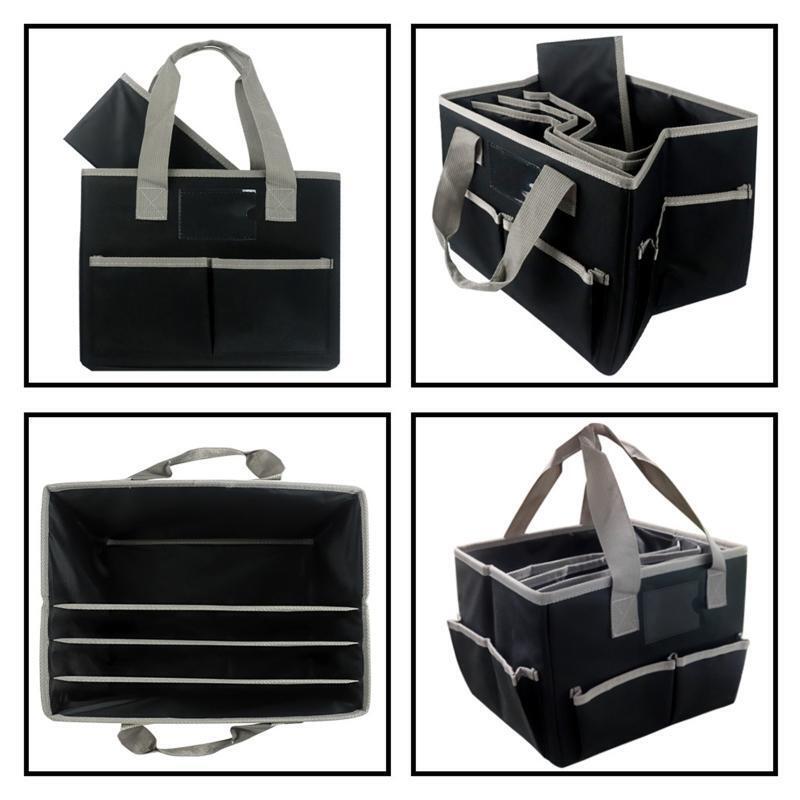 Portable Art Craft Organizer Case Handheld Teacher Tote Bag Make-up Storage Tote
