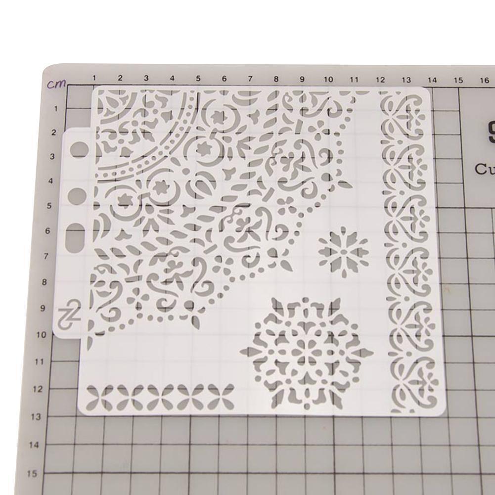 DIY Flower Coffee Stencils Cake Baking Template Scrapbooking Painting Decor