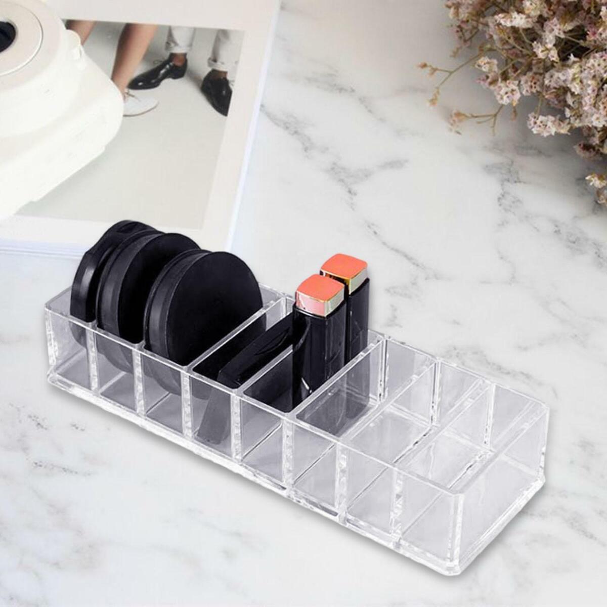 up Organizer Acrylic 8 Compartments  up Holder for  Table