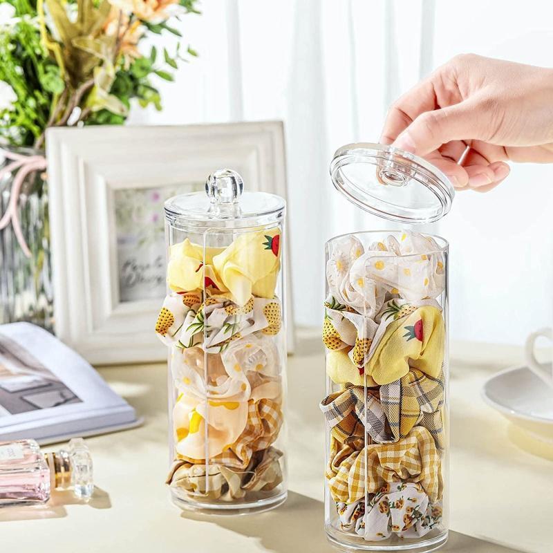 Acrylic Scrunchie Holder Organizer  Clear Scrunchie Box Dustproof Hairband Box