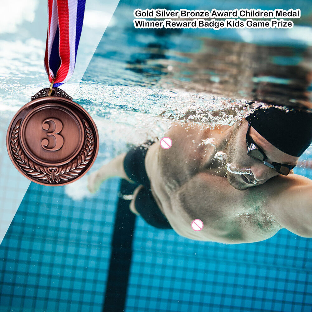 Children Award Medal Winner Reward Badge Kids Outdoor Game Prize (Bronze 3)