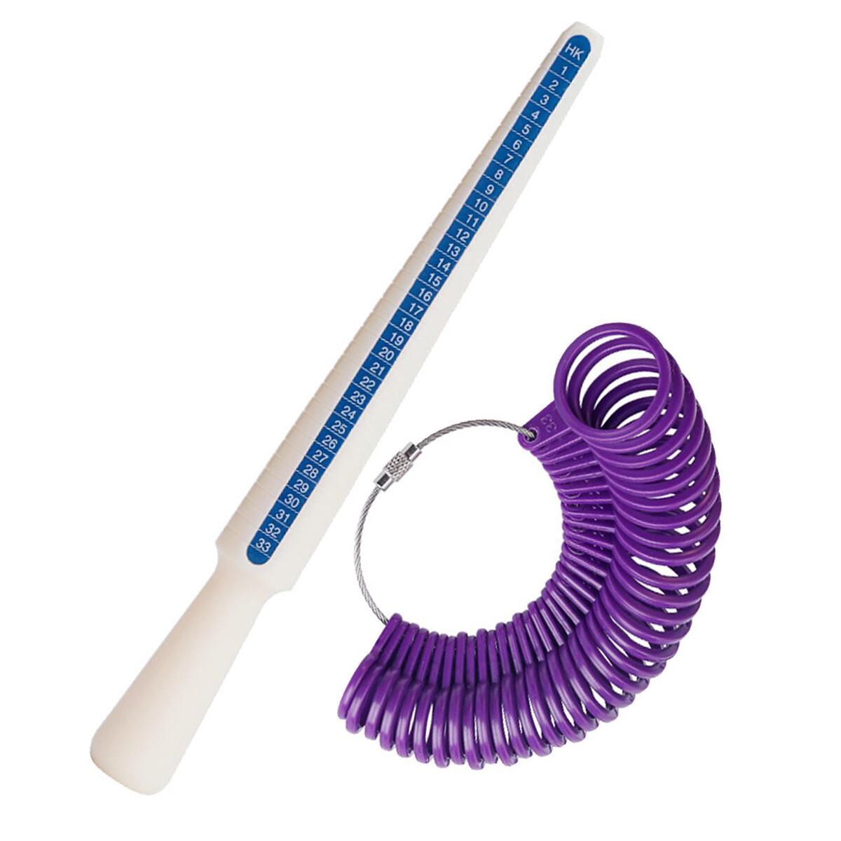 Ring Sizer Measure Tool Ring Gauges Finger Sizer Reusable for Wedding Rings