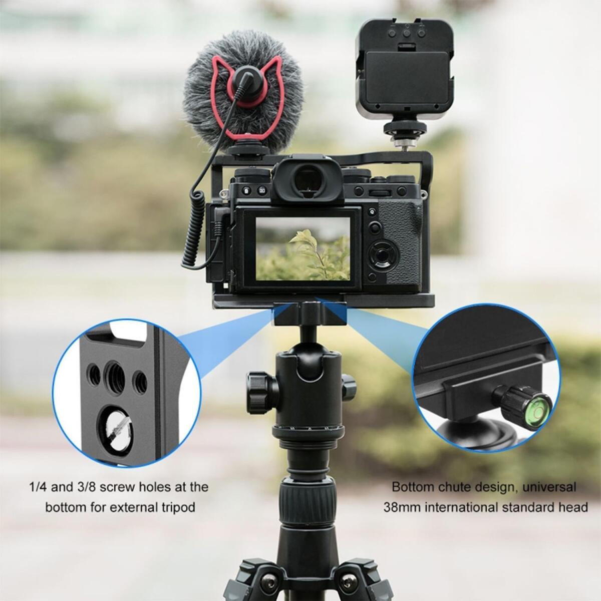 Camera Cage for XT2 XT3 Rig Stabilizer Movie Shooting Quick Release
