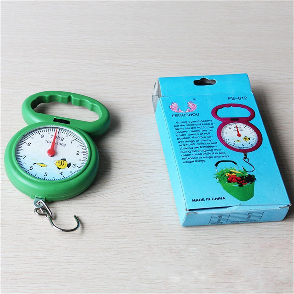 Hook Weighing Portable Hanging Scale Numeral Pointer 10kg Weighing Spring Scale