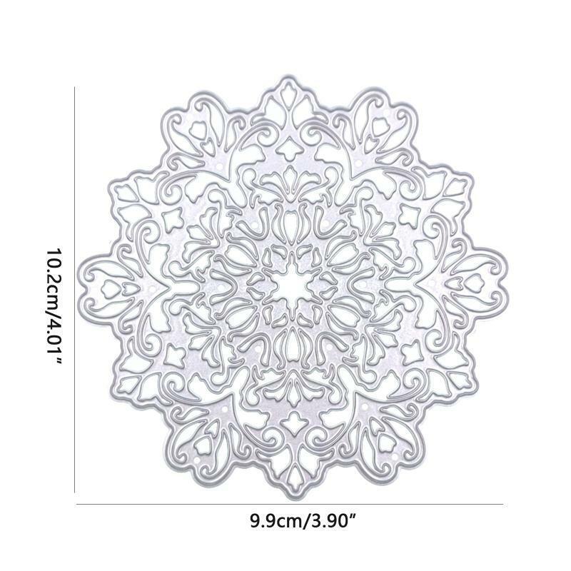 Boho Mandala Flower Hollow Metal Cutting Dies Stencil DIY Scrapbooking Template