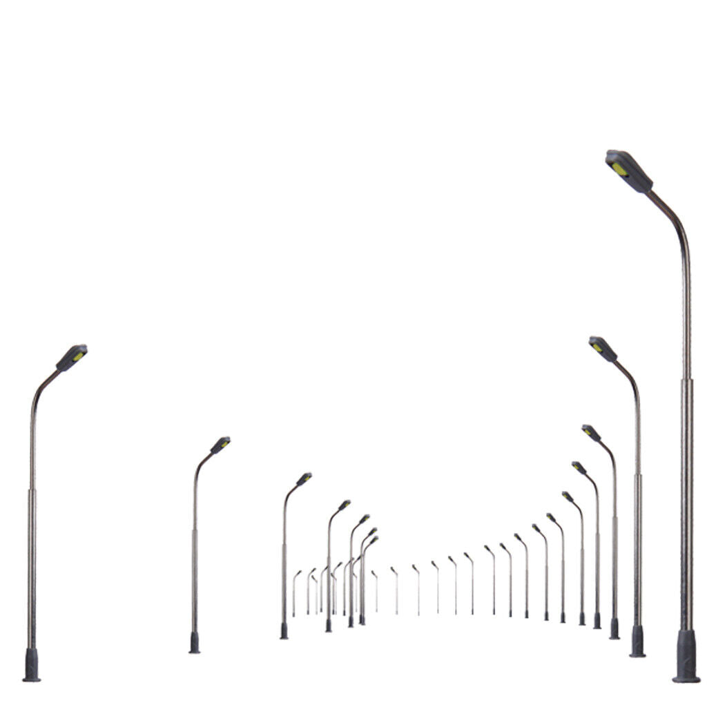 20 Pcs   Lamp Lights with Mini  for  Layout Scenery
