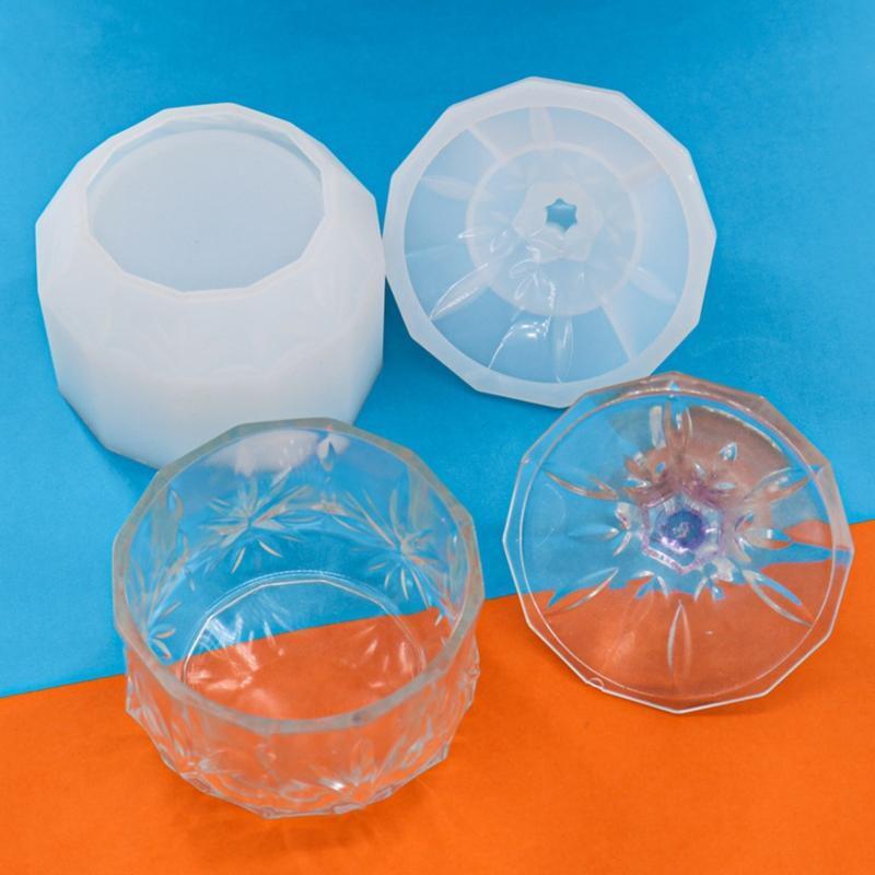 Starry Sky Storage Box Silicone Molds 2Pcs Mirror Surface DIY Mould Decor