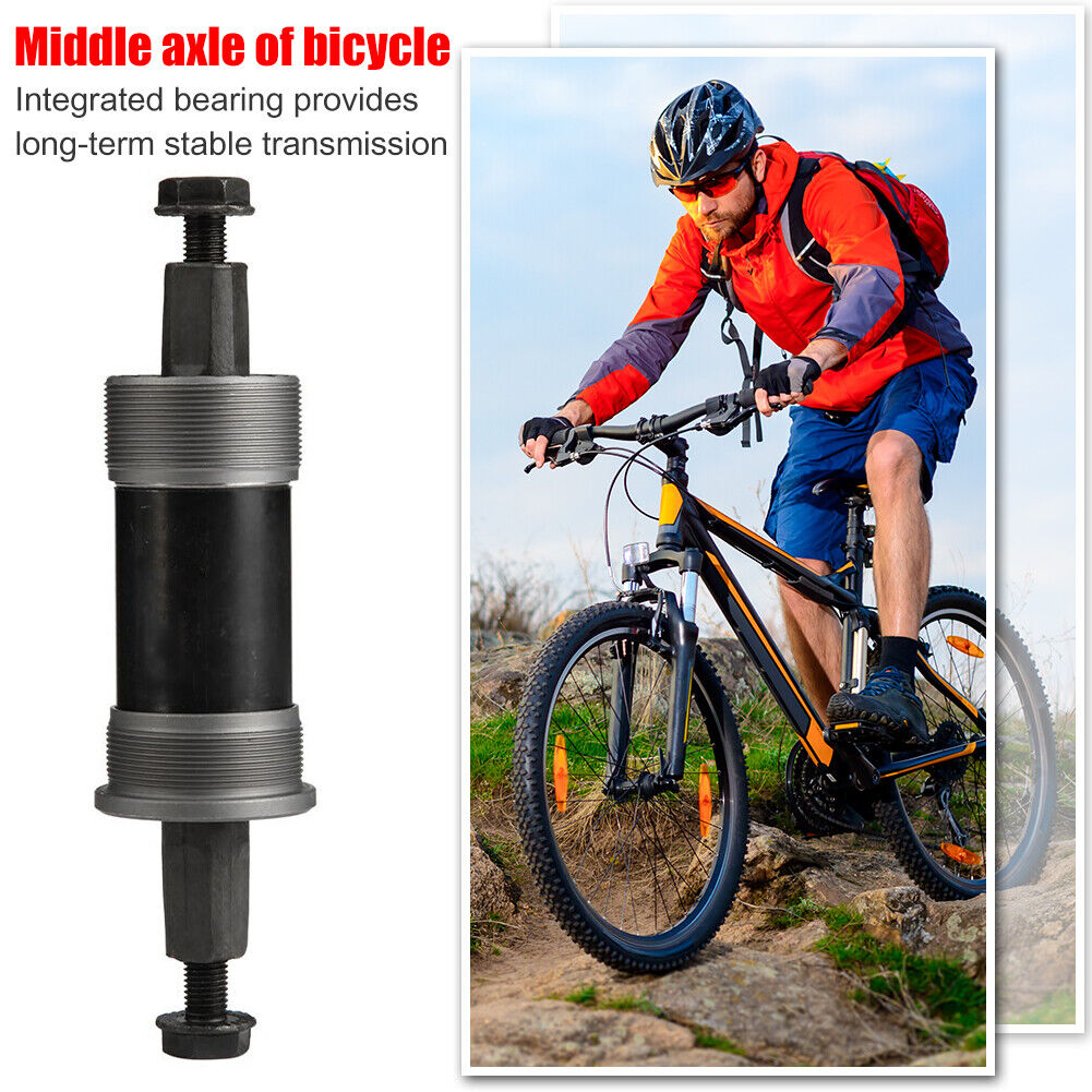 MTB Bike Axis BB Bottom Bracket Square Tapered Spindle Axis Parts (122.5mm)