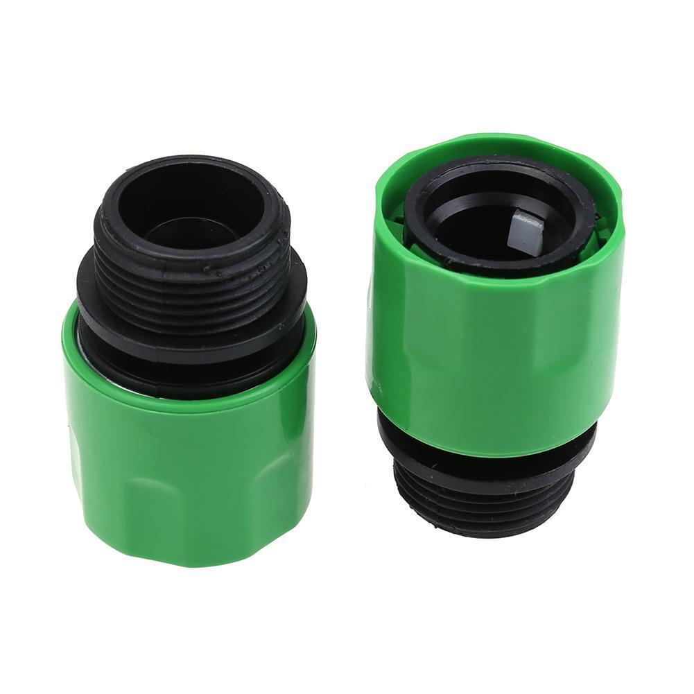 2pcs Hose Connector From Quick Connector To 3/4'' Thread Connector Garden