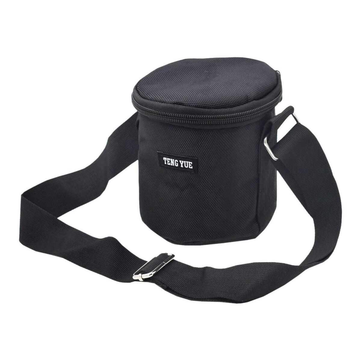 1680D Oxford Fabric Dumbbell Plates Bag Heavy Duty Adjustable Strap Black