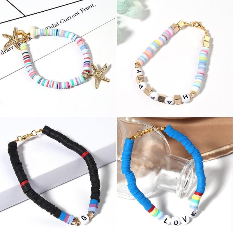Bracelets Craft and Art Glass Alphabet Letter Bead for DIY Arts and Crafts Gift