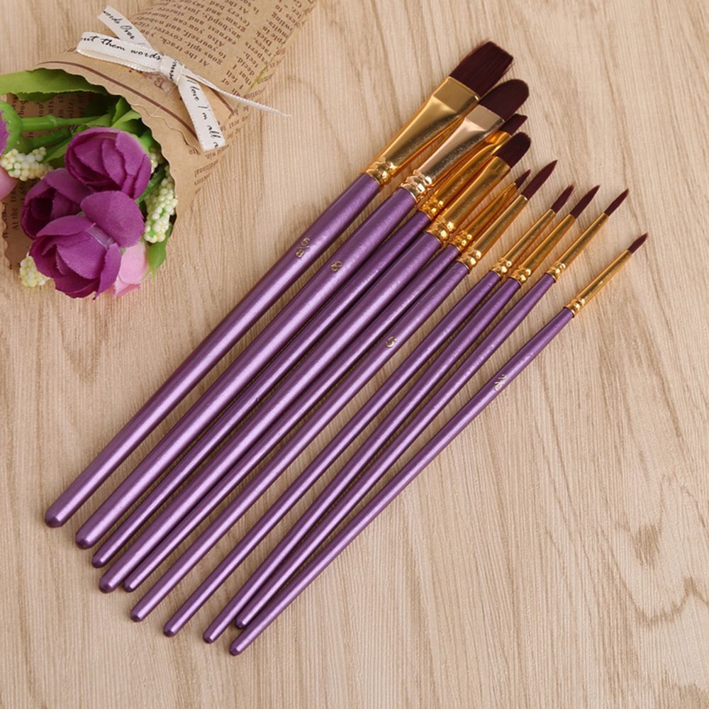 Art Supplies Artist Paintbrush Watercolor Pen Oil Painting Brush Nylon Hair