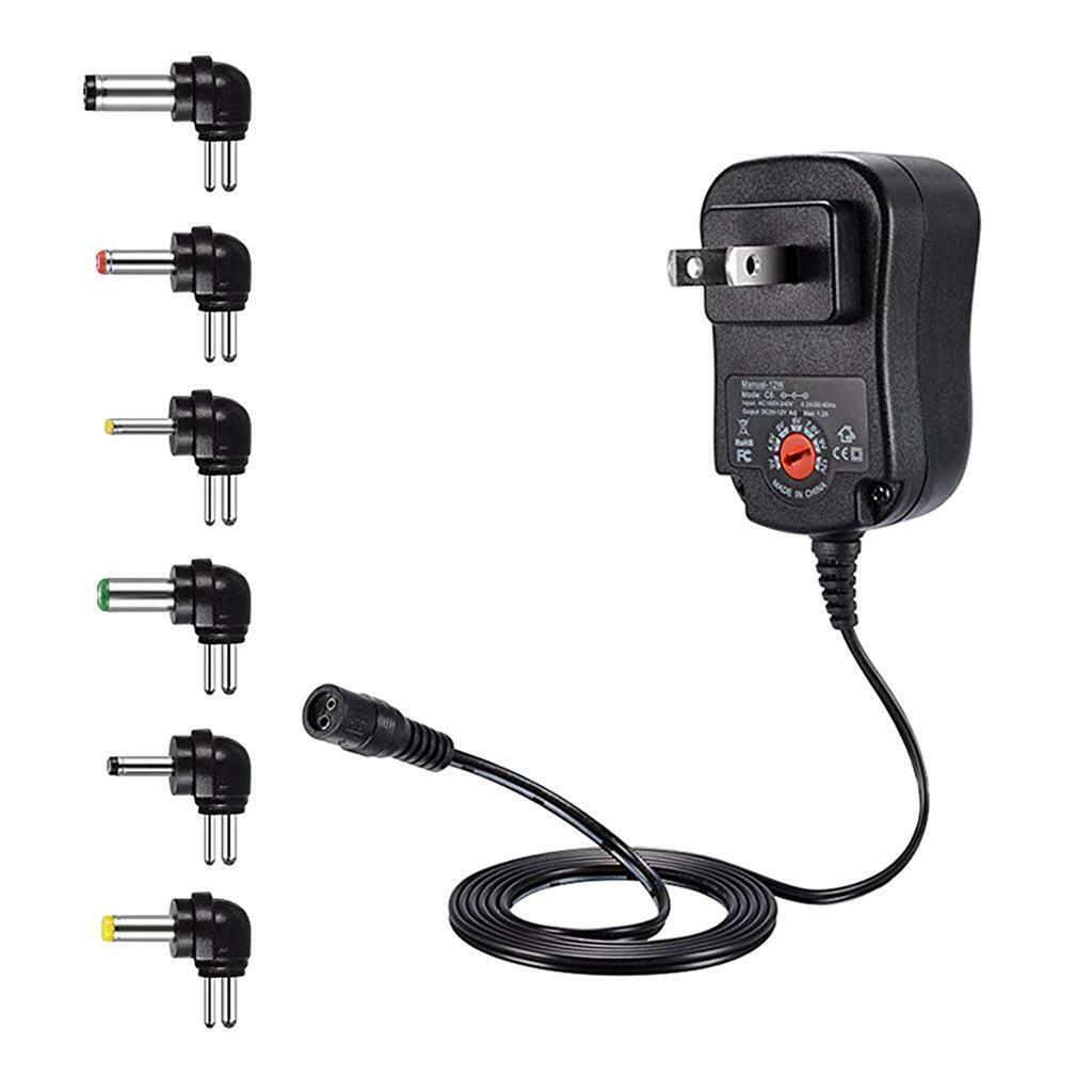 Adjustable Universal 30W 3V 4.5V 5V 6V 7.5V 9V 12V  Charger Adapter