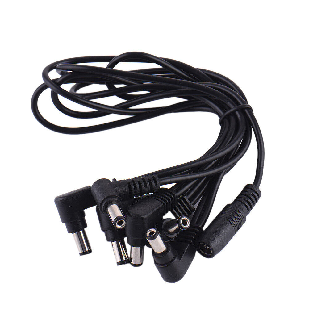 Daisy Chain Guitar Effect Pedal Power Supply Cable Wire Black (1 to 3 Way)