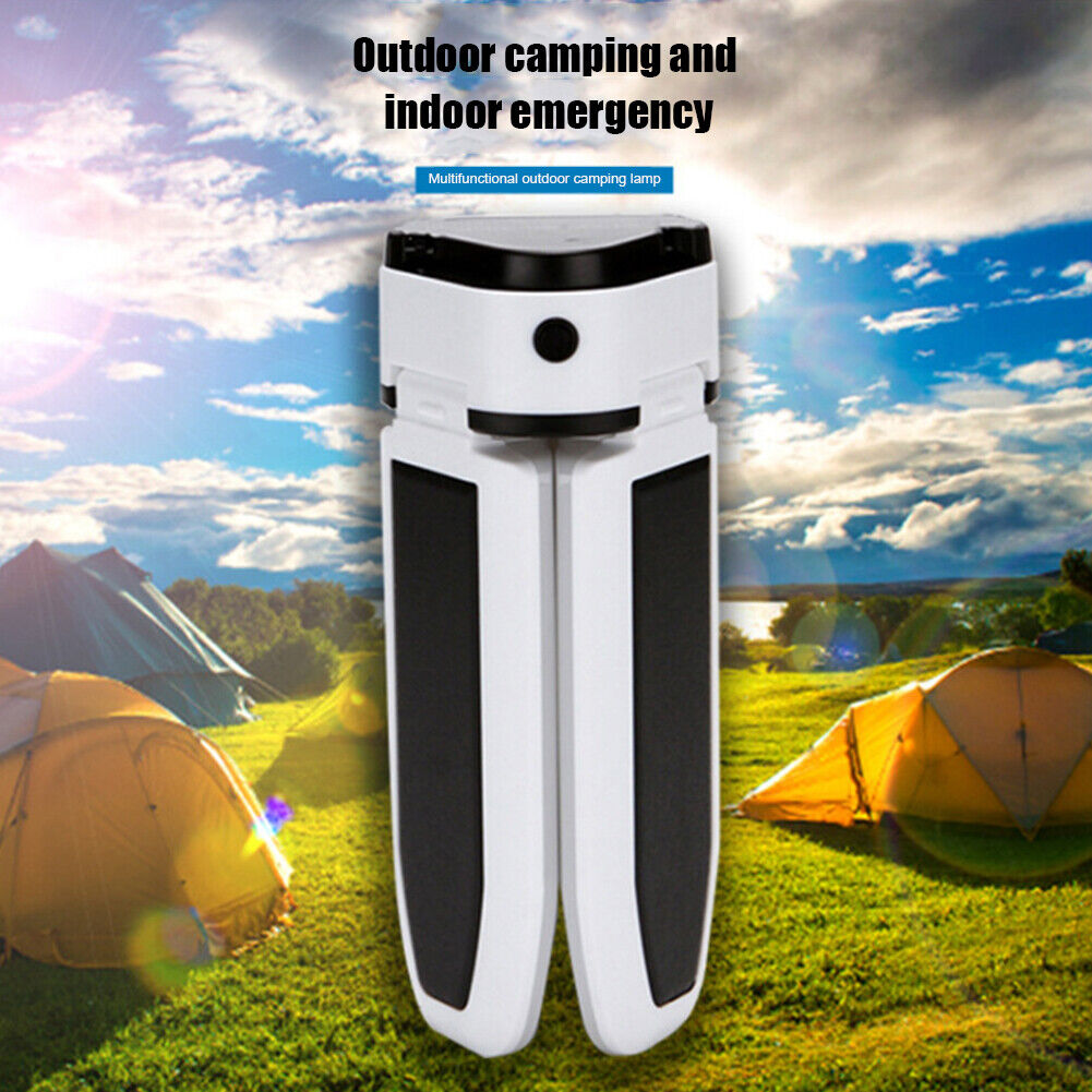 Waterproof 3 Leaf 60 LED Lights 5 Modes Solar Outdoor Camping Foldable Lamp