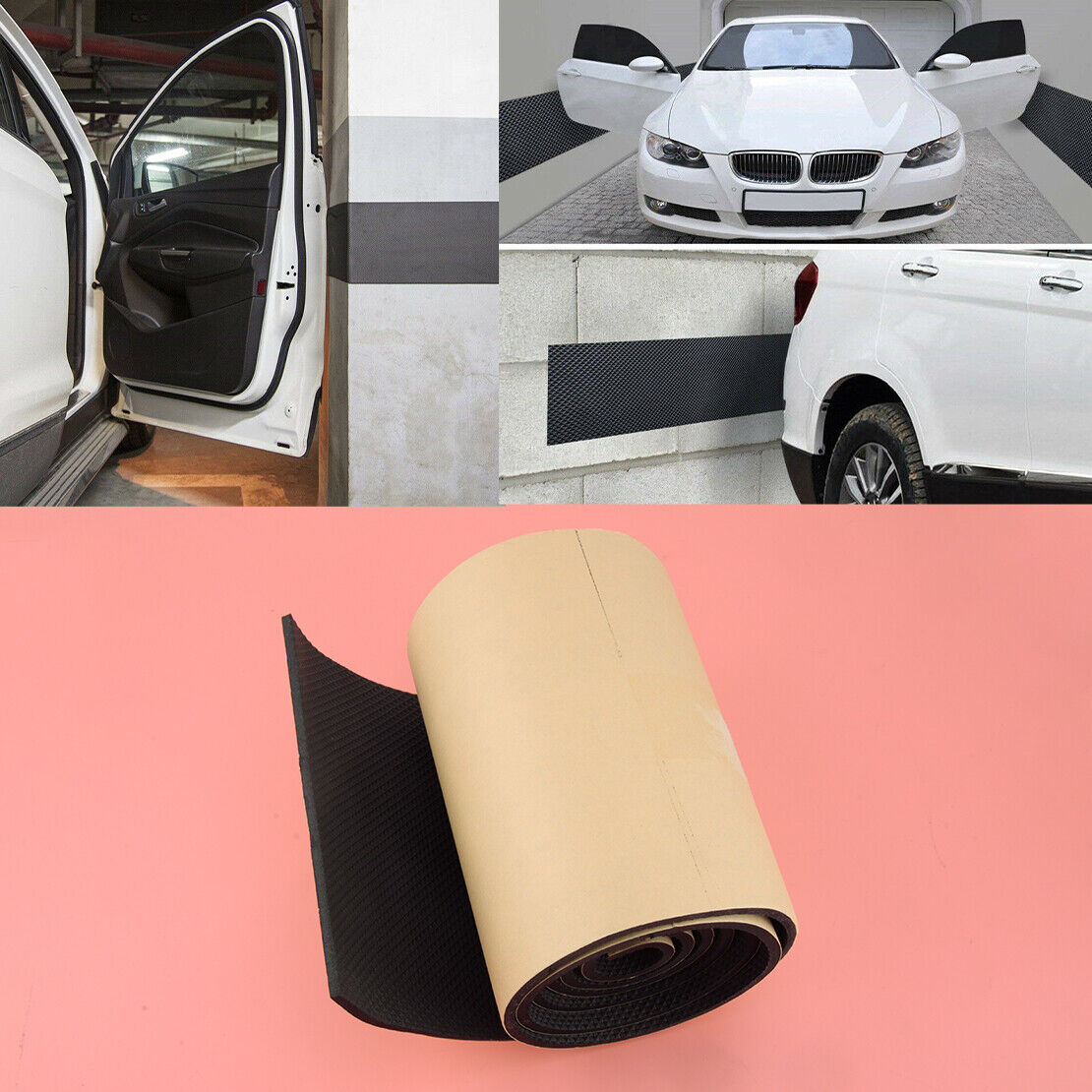 2M Self Adhesive Car Door Bumper Garage Wall Protector Parking Guard Foam