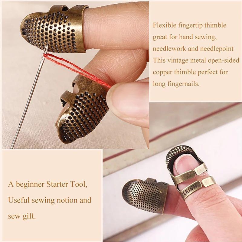 Sewing Tool Kit Threaders Thread Cutters Fingertip Thimble Finger Protectors Kit