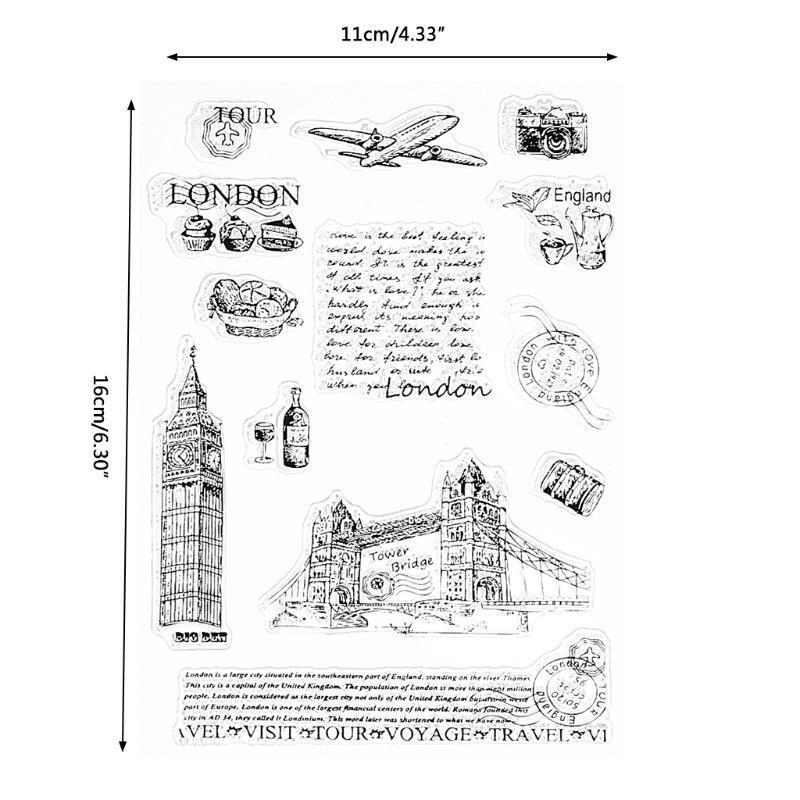 Trip to London Silicone Stamp for Scrapbooking Paper Crafts Journaling Supplies