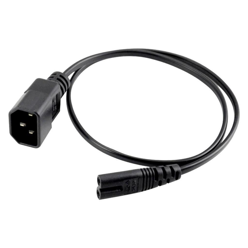 9.25 inch IEC 320 C14 to C7 F/M Computer AC Power Adapter Extension Cable