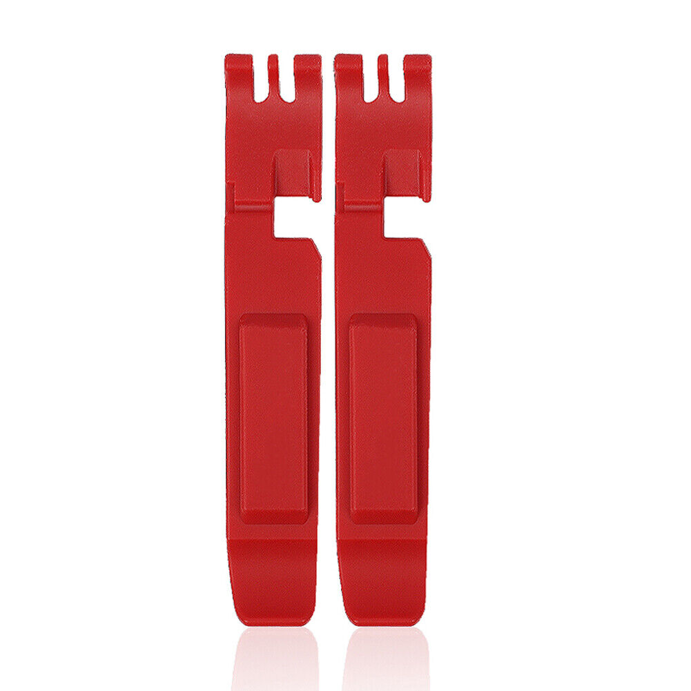 2pcs Bicycle Tire Lever MTB Bike Link Chain Plier Pry Bar Repair Tool (Red)